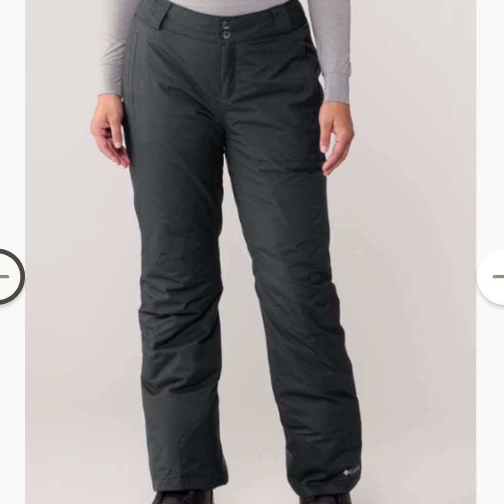 Columbia Women's Black Gray Snow Pants